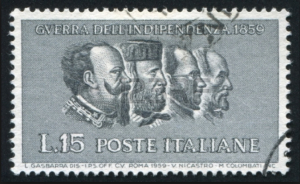 V. Emanuel, Garibaldi, Cavour, Mazzini
